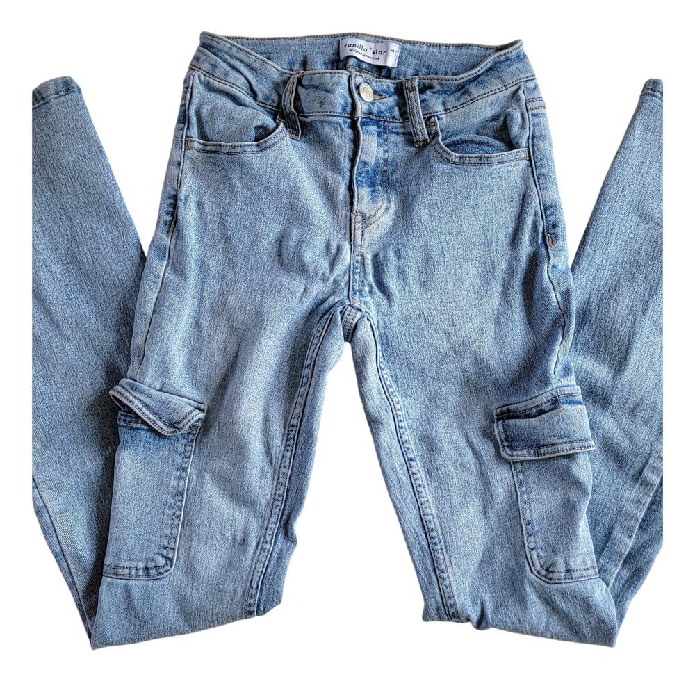 Juniors Vanilla Star Skinny Cargo Jeans Size 1